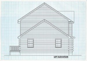 Log Home Left Elevation - Manchester