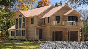 Log Home Exterior - Manchester