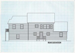 Log Home Rear Elevation - Manchester