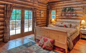 Log Home Bedroom - Maplewood