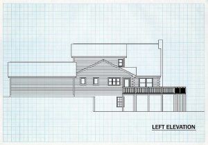 Log Home Left Elevation - Mayfield