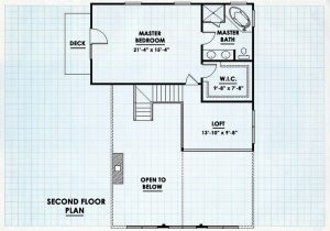 Log Home Second Floor Plan - Mountainview