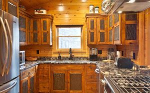 Log Home Kitchen - Mount Laurel