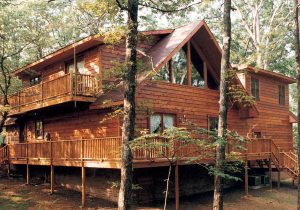 Log Home Exterior - Mount Laurel