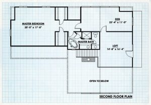 Log Home Second Floor Plan - Mount Laurel