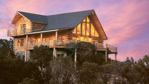 Log Home Exterior - Mountainview