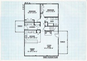 Log Home First Floor Plan - New Castle
