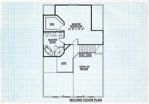 Log Home Second Floor Plan - New Castle