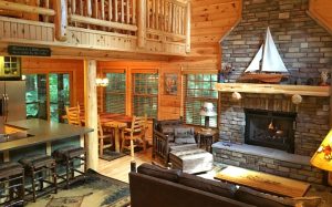 Living Area with Fireplace - Northfield