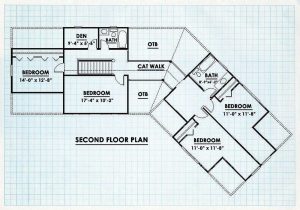 Log Home Second Floor Plan -  Northfield