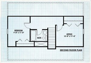 Log Home Second Floor Plan -  North Lake