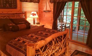 Log Home Bedroom - Oxbow