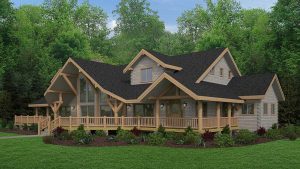 Log House Exterior Layout - Pamlico