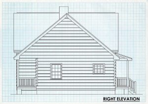 Log Home Right Elevation - Passaic