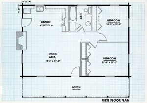 Log Cabin First Floor Plan - Parthfinder