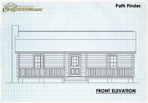 Log Cabin Front Elevation - Parthfinder