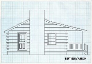 Log Cabin Left Elevation - Parthfinder