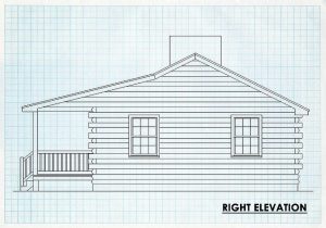 Log Cabin Right Elevation - Parthfinder