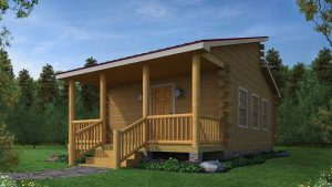 Log Cabin Home Exterior - Pawnee