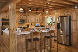 Log Home Kitchen - Pembroke