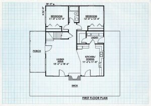 Log Home First Floor Plan - Pembroke