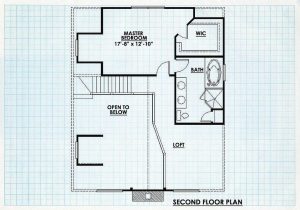 Log Home Second Floor Plan - Pembroke