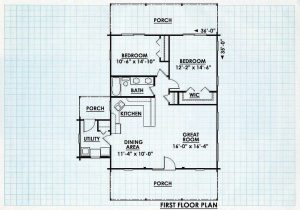 Log Cabin First Floor Plan - Plymouth