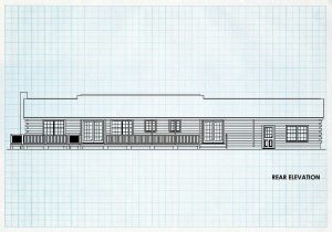 Log Home Rear Elevation - Portsmouth