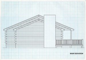 Log Home Right Elevation - Portsmouth