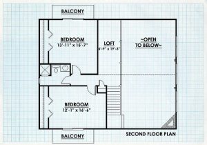 Log Home Second Floor Plan - Ravenwood