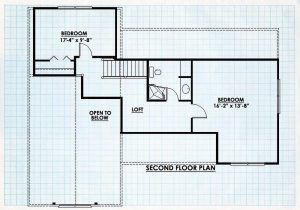 Log Home Second Floor Plan - Redoak