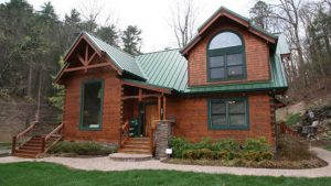 Log Home Exterior - Redoak