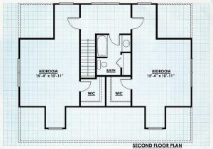 Log Home Second Floor Plan - Richfield