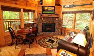 Living Room with Fireplace - Ridgeway