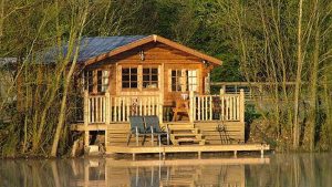 Log Cabin Exterior  - River Front