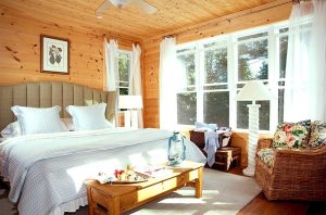 Log Home Bedroom Interior - Riverview