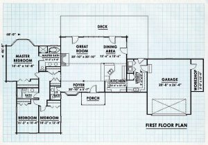Log Home First Floor Plan - River View