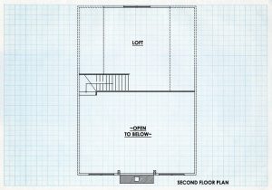 Log Home Second Floor Plan - Roanoke