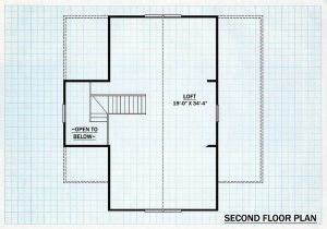 Log Home Second Floor Plan - Rock Castle