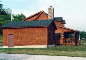 Log Home Exterior - Idaho Springs