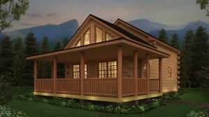 Log Home Exterior - Russell