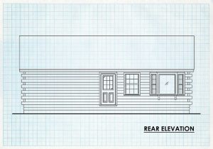 Log Cabin Rear Elevation - Santee