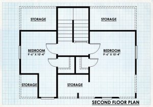 Log Cabin Home Second Floor Plan - Shasta