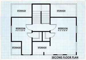 Log Cabin Home Second Floor Plan - Shasta