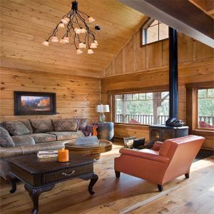 Log Home Living Room - Sheridan