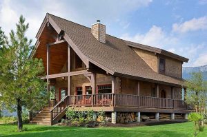 Log Home Exterior - Sheridan