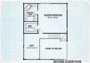 Log Home Second Floor Plan - Sheridan