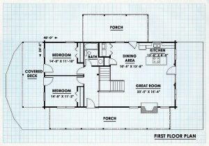 Log Home First Floor Plan - Southfork