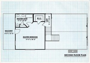 Log Home Second Floor Plan - Southfork