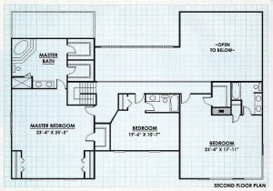 Log Home Second Floor Plan - Steeplechase